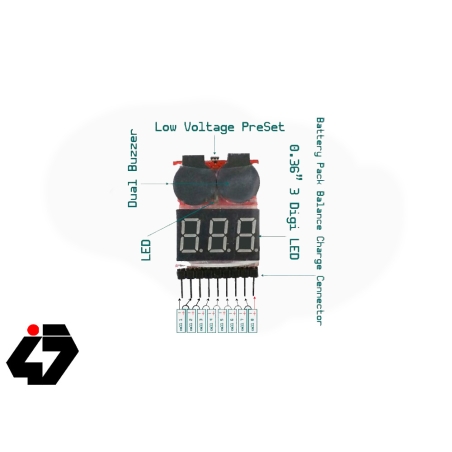 نمایشگر و مانیتورینگ ولتاژ باتری