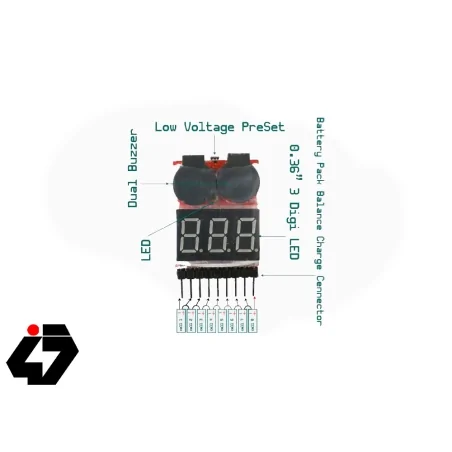 نمایشگر و مانیتورینگ ولتاژ باتری