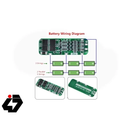 ماژول محافظ شارژ باتری لیتیومی20A