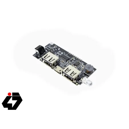 ماژول ساخت پاوربانک دارای نمایشگر 5V 1A . 2.1A