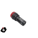 چراغ سیگنال بازردار AC220V قرمز گرد مدل AD16-22SM