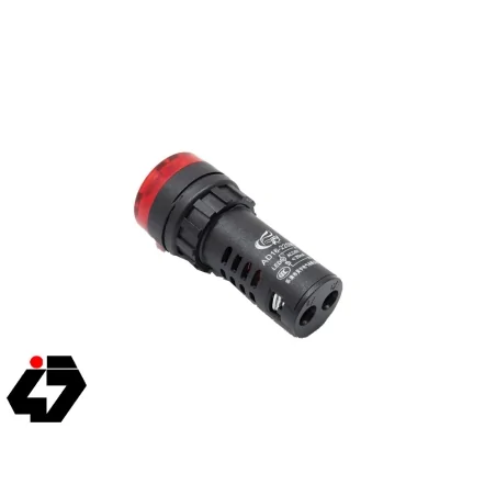 چراغ سیگنال بازردار AC220V قرمز گرد مدل AD16-22SM