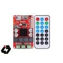 ماژول آمپلی فایر 2X50W بلوتوث دار HW-645 با قابلیت پخش آهنگ از USB و TF-Card به همراه ریموت کنترل