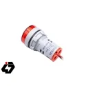 ولتمتر و آمپرمتر چراغ سیگنالی AC500V-100A قرمز گرد مدل AD16-22FVA