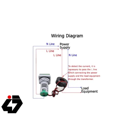 قیمت ولتمتر و آمپرمتر چراغ سیگنالی AC500V-100A سبز گرد مدل AD16-22FVA