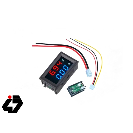 آمپرمتر ولتمتر DC روپنلی 100 آمپر 0v-100v شنت خور