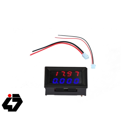 ولتمتر و آمپرمتر روپنلی دو رنگ قرمز و آبی مدل CX0143A