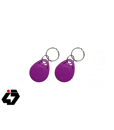 تگ RFID 125KHZ بنفش مدل جاکلیدی