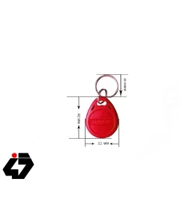 تگ RFID 125KHZ قرمز مدل جاکلیدی