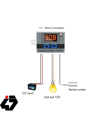 ترموستات 12V XH-W3001