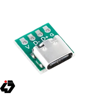 برد تبدیل برک اوت USB Type-C مادگی