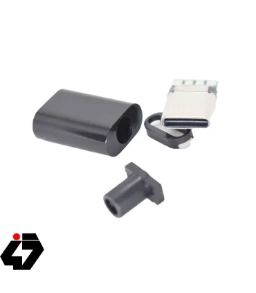 قیمت کانکتور USB Type-C نری (Plug) به همراه کاور مشکی