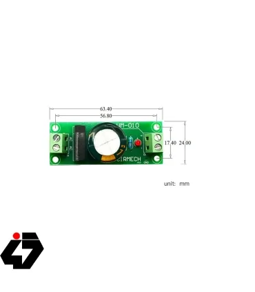 ماژول یکسو کننده و فیلتررمنبع تغذیه AC به DC 50V-6A