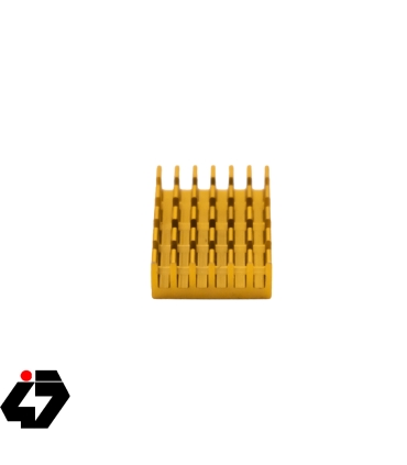 قیمت هیت سینک مخصوص پردازنده و تراشه های SMD رنگ طلایی سایز 20x14x6mm