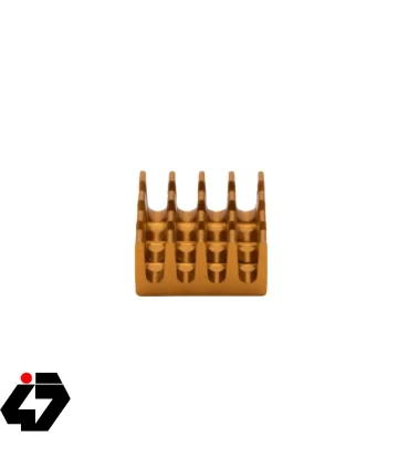 هیت سینک مخصوص پردازنده و تراشه های SMD رنگ طلایی سایز 14x14x7mm
