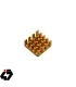 قیمت هیت سینک مخصوص پردازنده و تراشه های SMD رنگ طلایی سایز 14x14x7mm