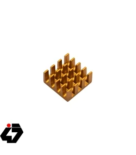 قیمت هیت سینک مخصوص پردازنده و تراشه های SMD رنگ طلایی سایز 14x14x7mm