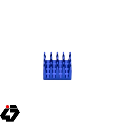 هیت سینک پردازنده و تراشه های SMD رنگ آبی سایز 14x14x7mm