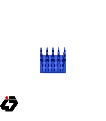 هیت سینک پردازنده و تراشه های SMD رنگ آبی سایز 14x14x7mm