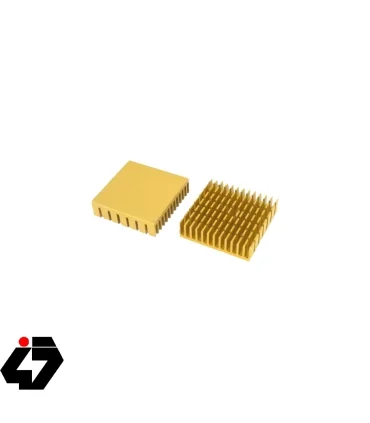 هیت سینک سایز 4x4cm مخصوص المان سردکننده رنگ طلایی