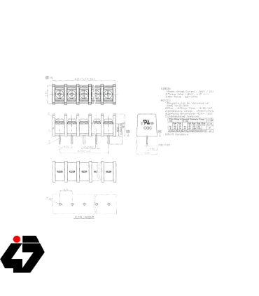 ترمینال پیچی KF35-2Pin مارک KEFA