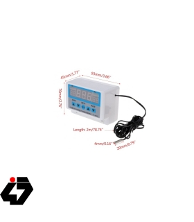 ترموستات دیجیتال و تایمر 12VDC مدل XH-W3103