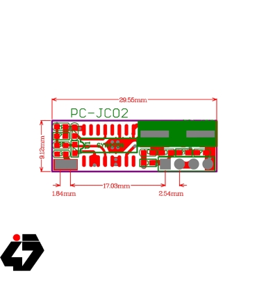 قیمت گیرنده ریموت ASK 433MHz سوپرهترودین مدل PC-JC02