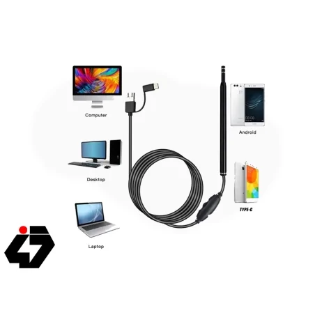 دوربین ( آندوسکوپ ) 1.3 مگاپیکسل لنز 8mm کابل 3.5 متر