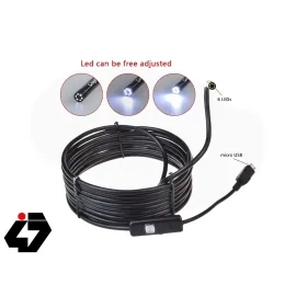 دوربین ( آندوسکوپ ) 1.3 مگاپیکسل کابل 3.5 متر ارتباط USB سازگار با ویندوز و اندروید