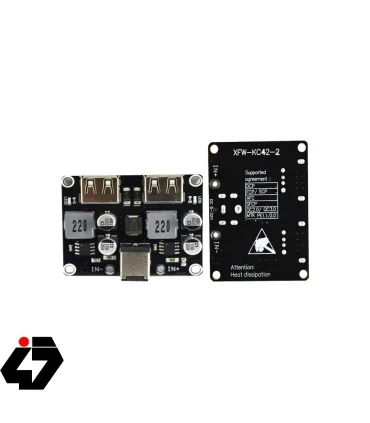ماژول شارژر فست QC3 دو پورت مدل XFW-KC42-2