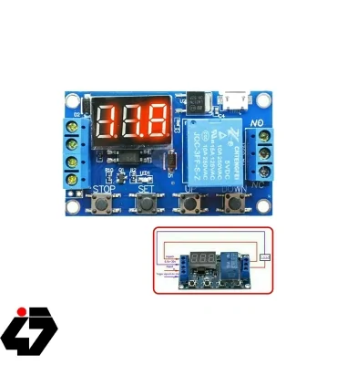 قیمت تایمر دیجیتال با رله و مولتی فانکشن مدلXY-J02 (5-30V)
