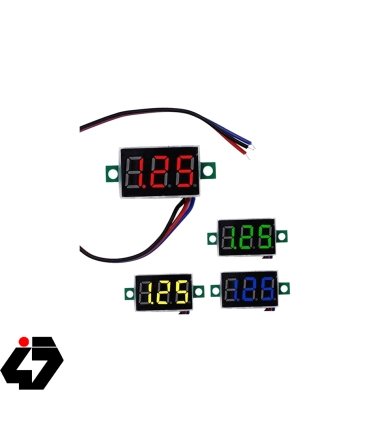 قیمت ماژول ولتمتر 3 دیجیت DC سایز 0.36 اینچ 3 سیمه آبی