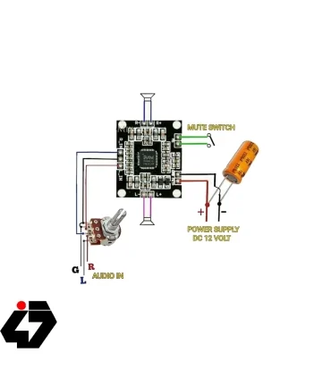 ماژول آمپلی فایر ا تراشه PAM8610