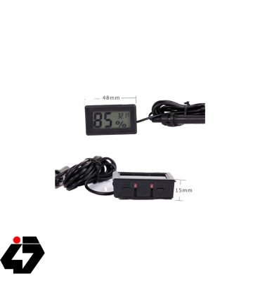 دماسنج و رطوبت سنج روپنلی سیم دار LX8011 مشکی