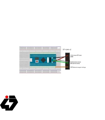 قیمت پروگرامر و دیباگر ST-LINK V2 مخصوص تراشه های STM8 و STM32