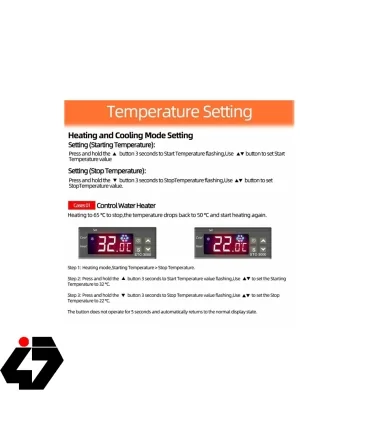 ترموستات صنعتی 12VDC دیجیتال STC-3000