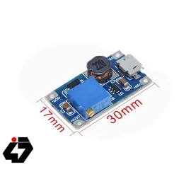 قیمت ماژول رگولاتور DC-DC افزاینده 2 آمپر با ورودی میکرو USB