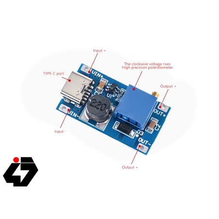 قیمت ماژول رگولاتور DC-DC افزاینده 2 آمپر با ورودی میکرو USB
