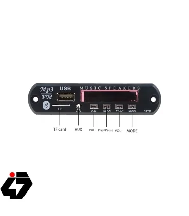 پخش کننده MP3 PLAYER پنلی بلوتوثی 12V مدل Q10