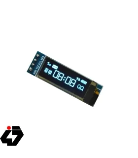 ماژول نمایشگر OLED تک رنگ 0.91 اینچ دارای ارتباط I2C و چیپ درایور SSD1306