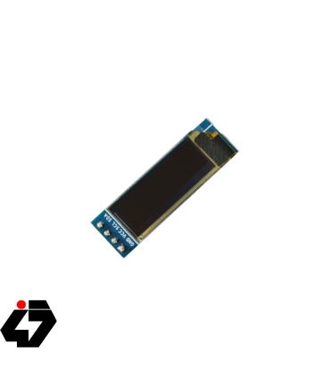 ماژول نمایشگر OLED تک رنگ 0.91 اینچ  و چیپ درایور SSD1306