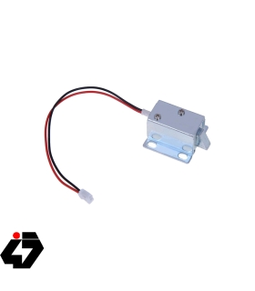 قفل الکترونیکی درب  Solenoid Lock مدل Push-Pull زبانه ای کوچک سایز 27X15X17mm