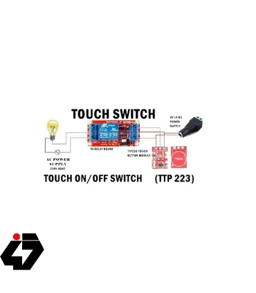 قیمت ماژول سنسور تاچ خازنی Mini TTP223