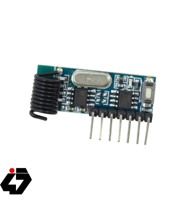 گیرنده ریموت کد لرن 4 کاناله ASK 433MHz سوپرهترودین مدل RX480