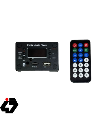 پخش کننده بلوتوثي 12V باکس دار مربعي با ريموت مدل P70 (016)