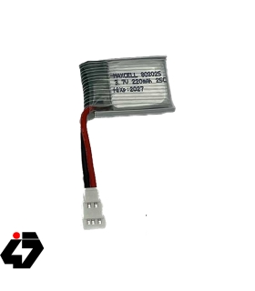 باتری کوادکوپتر و هلیکوپتر 3.7 ولت 220mAh سایز 802025