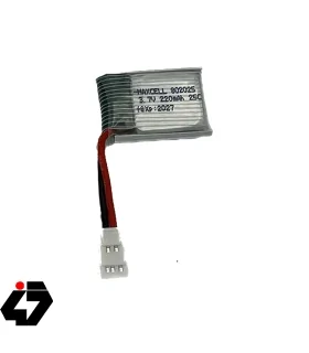 باتری کوادکوپتر و هلیکوپتر 3.7 ولت 220mAh سایز 802025