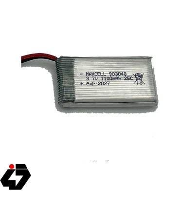 باتری کوادکوپتر و هلیکوپتر 3.7 ولت 1100mAh سایز 903048
