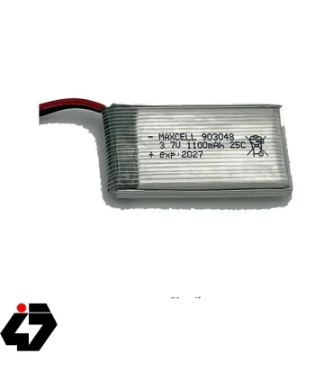 باتری کوادکوپتر و هلیکوپتر 3.7 ولت 1100mAh سایز 903048