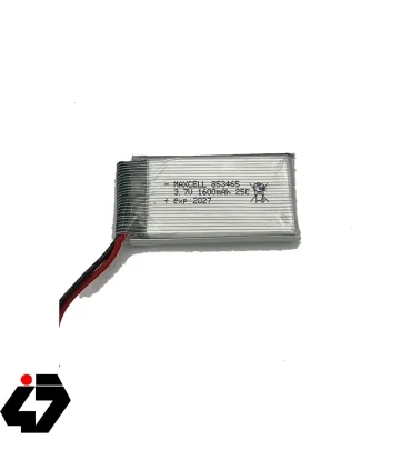 باتری کوادکوپتر و هلیکوپتر 3.7 ولت 1600mAh سایز 853465